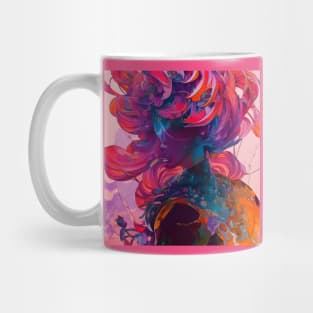 Fantastical Manga Flower Girl Mug